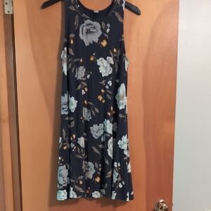 Old Navy Grey Floral Dress